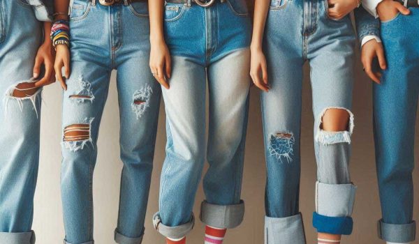 استایل زیبا با شلوار جین